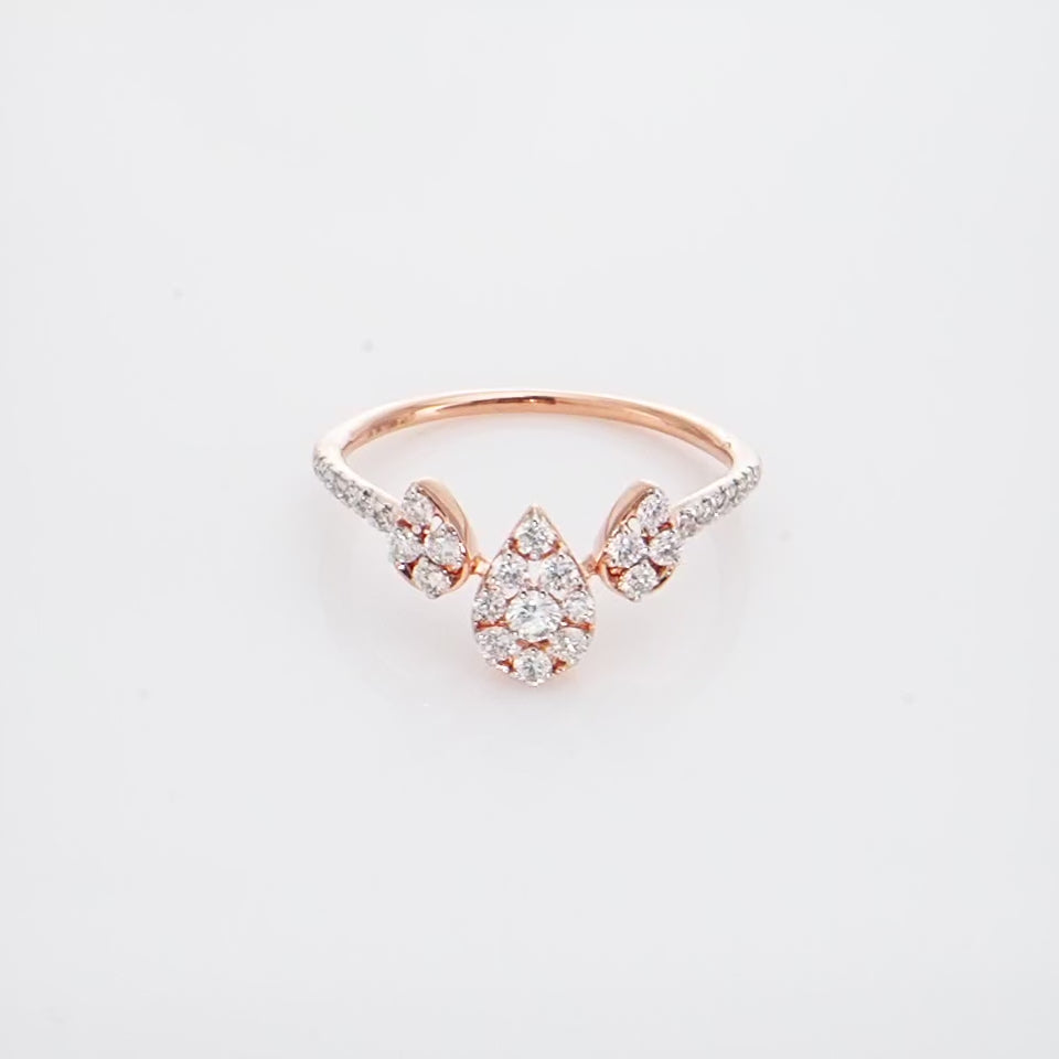 Sunshine Drops Diamond Finger Ring