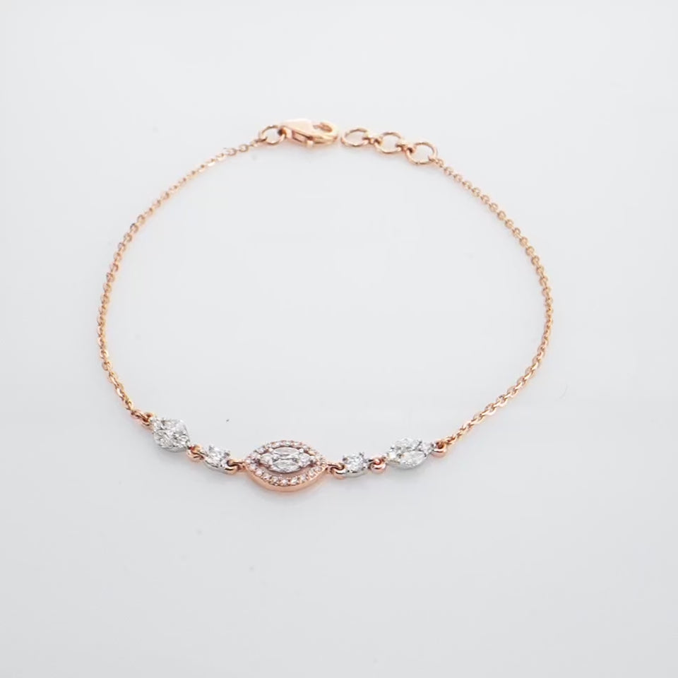 Luminous Glint Diamond Bracelet