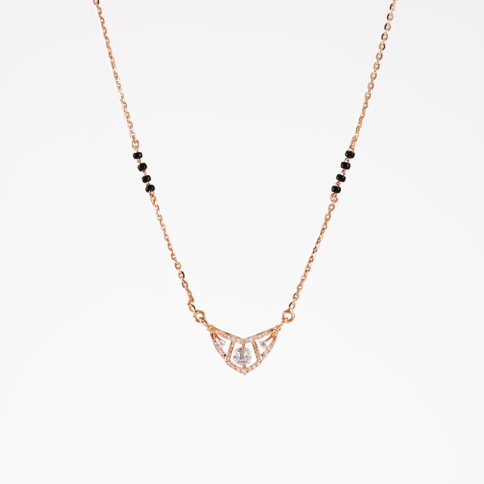 Lavish Lattice Diamond Mangalsutra