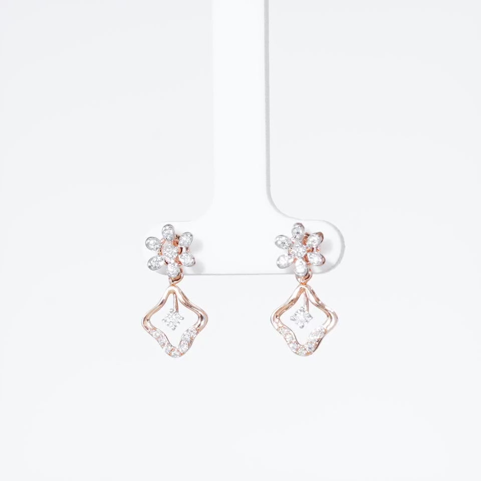 Sparkle Lattice Dianmond Necklace Set