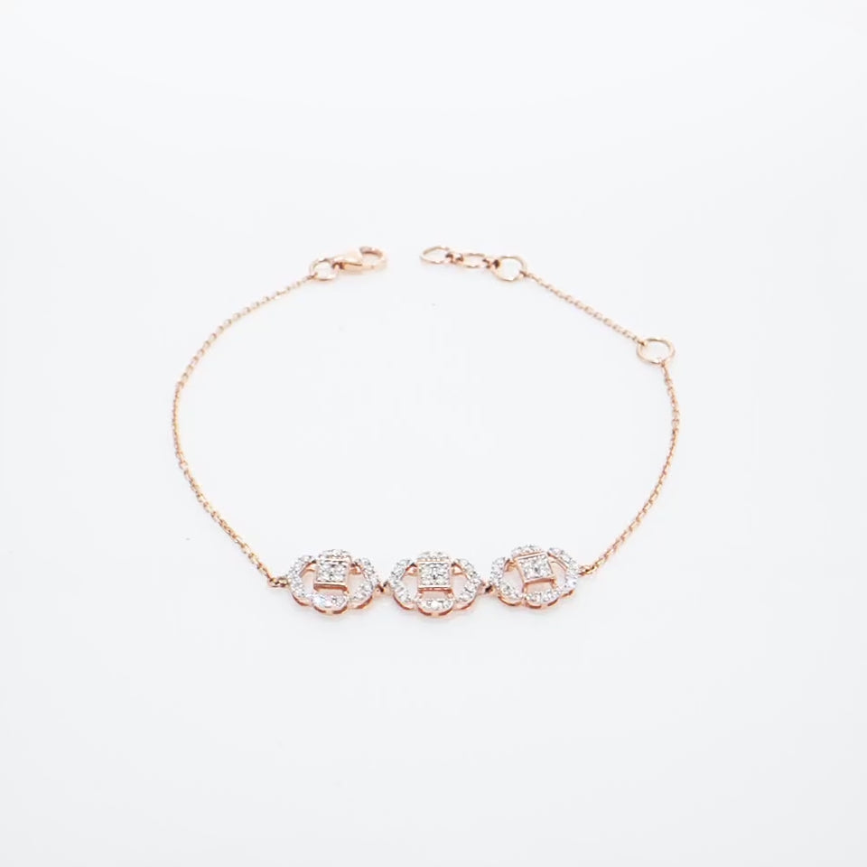 Trio Of Grace Diamond Bracelet