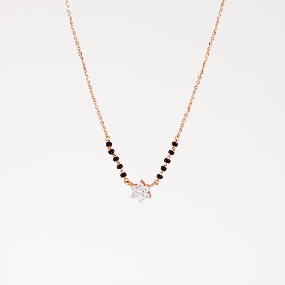 Classic Floret Diamond Mangalsutra