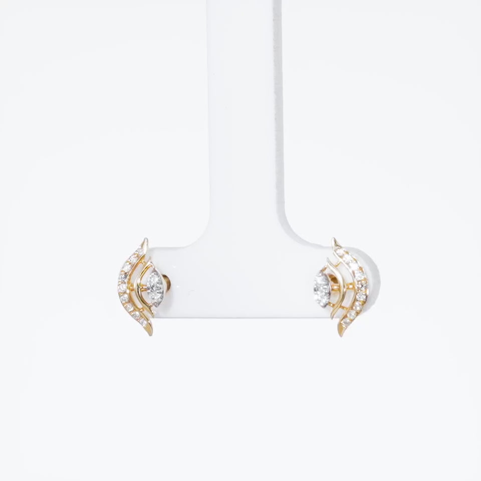 Majestic Flare Diamond Earring