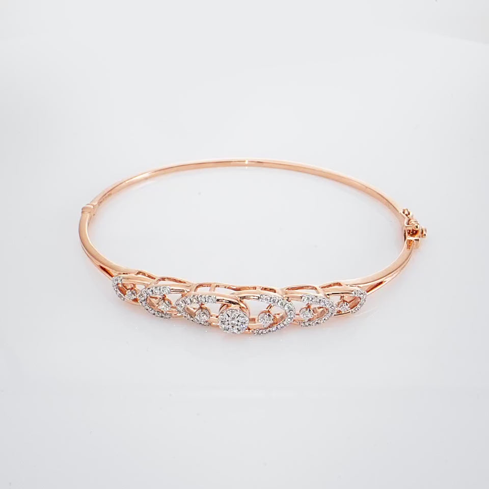 Intervined Orbits Diamond Bracelet