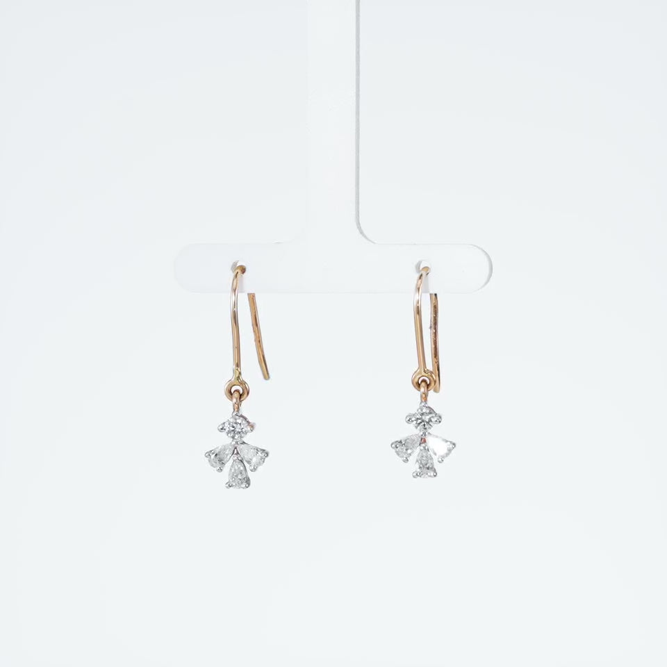 Petal Radiance Diamond Earrings