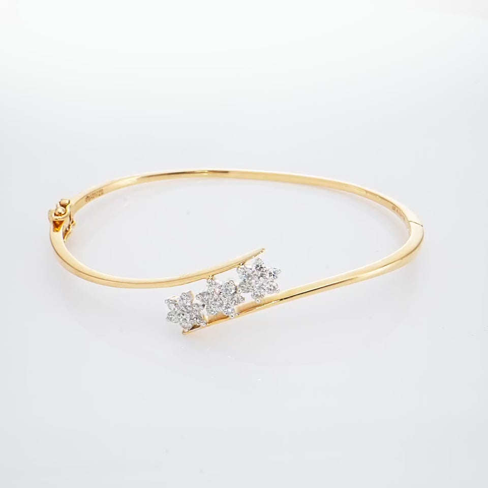 Triple Star Diamond  Bracelet