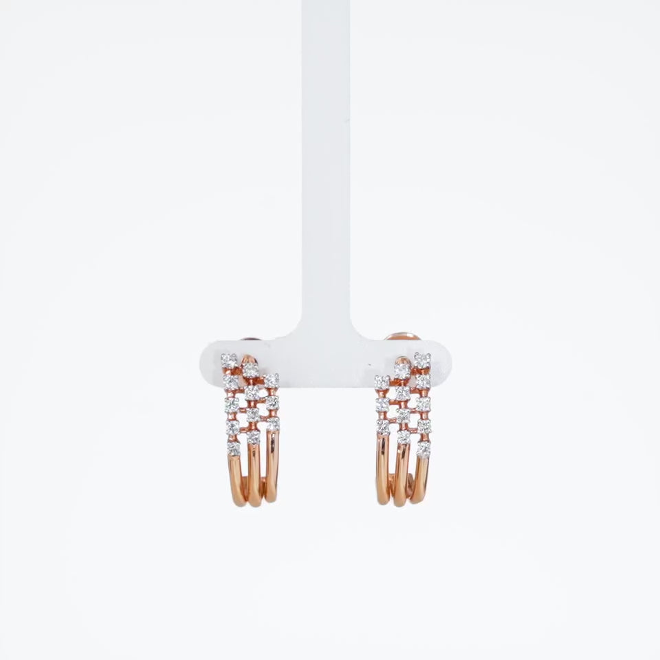 Starlit Bunch Diamond Earrings