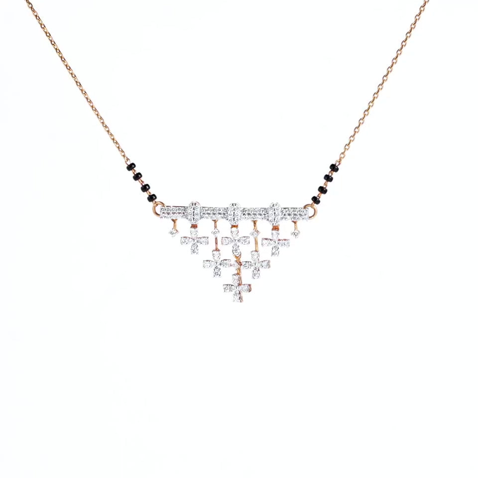Tranquil Triangle Diamond Mangalsutra