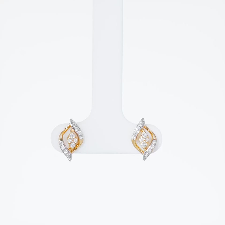 Dazzling Flare Diamond Earrings