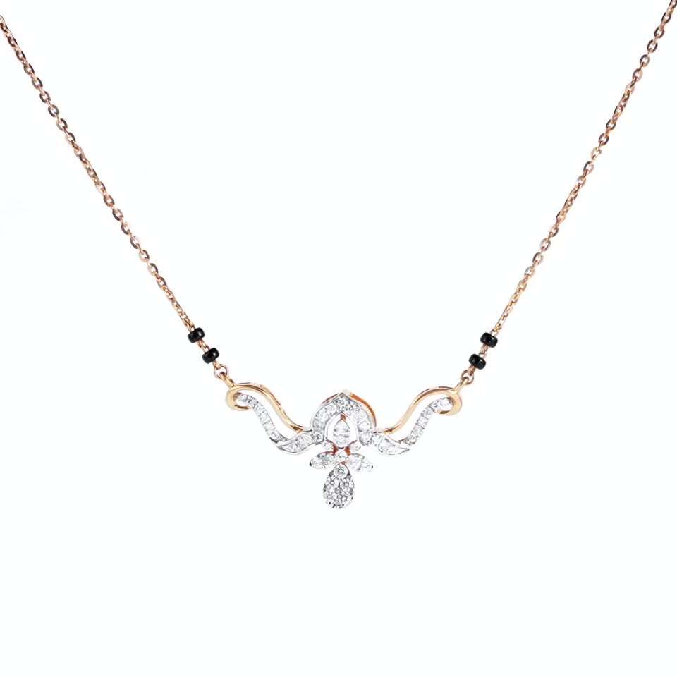 Blooming Tiara Diamond Mangalsutra