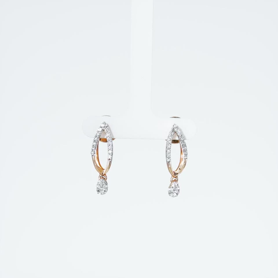 Ethereal Flame Diamond Earrings