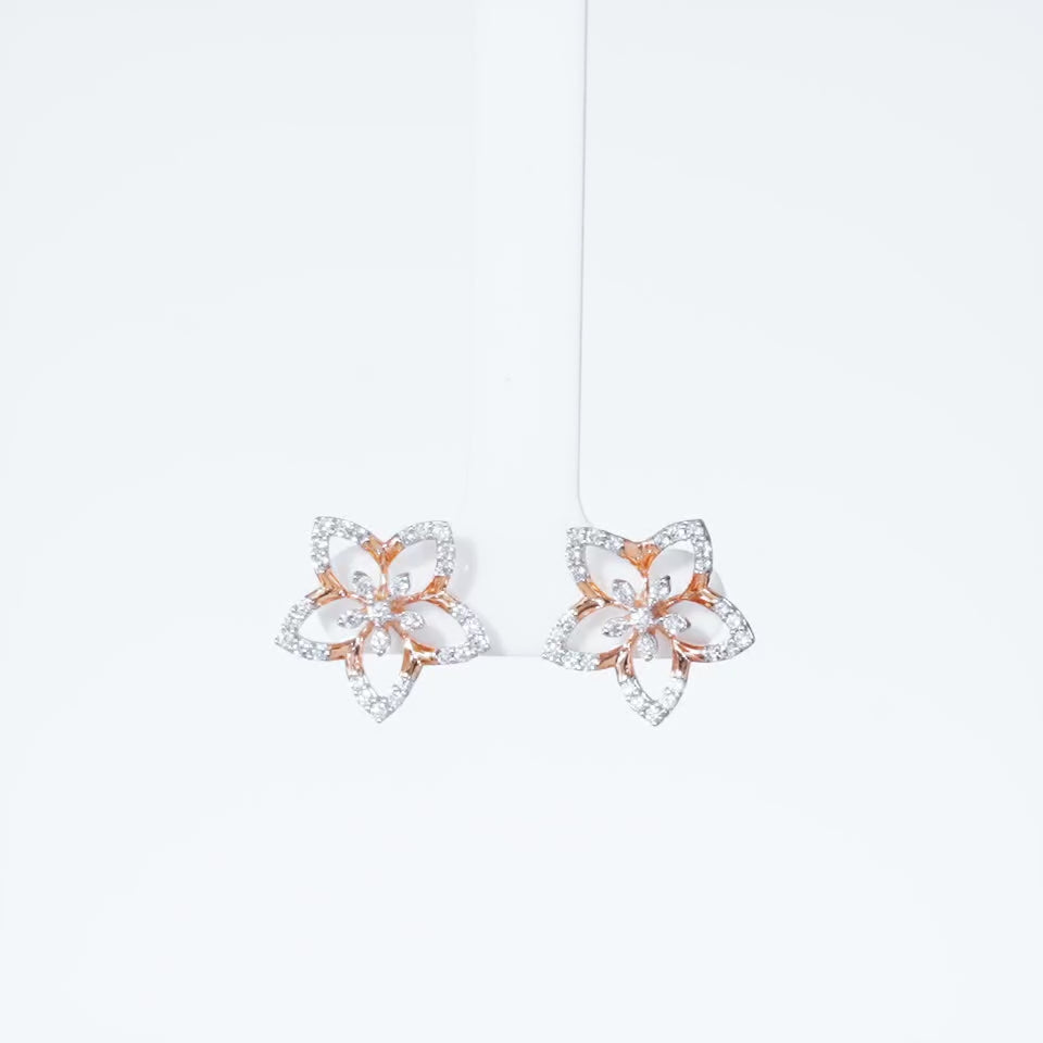 Starlit Petal Diamond Necklace Set