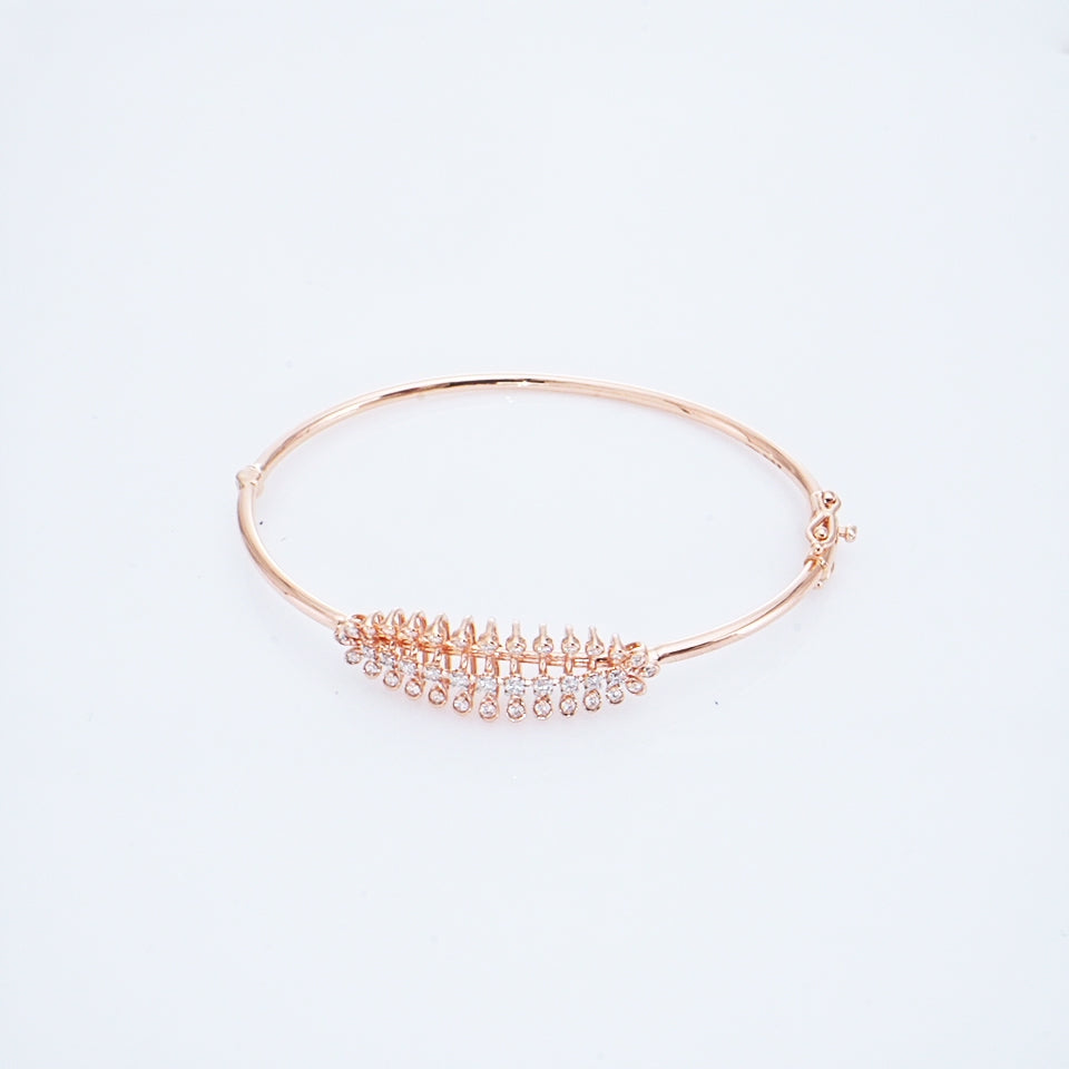 Fern Charm Diamond Bracelet