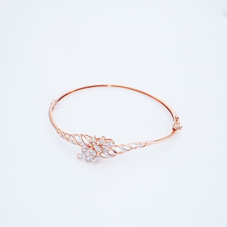 Petal Filigree Diamond Bracelet