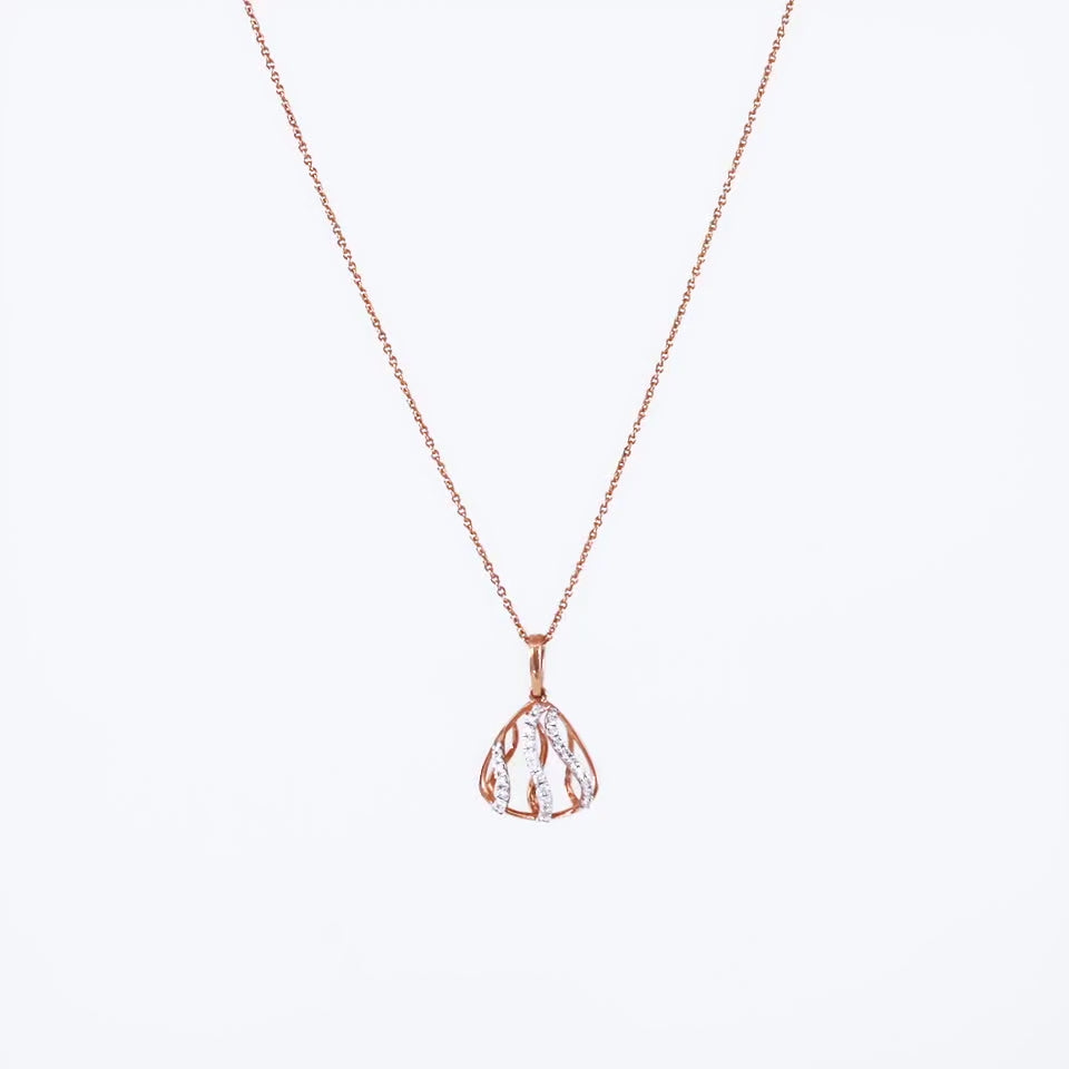 Filigree Flare Diamond Necklace Set