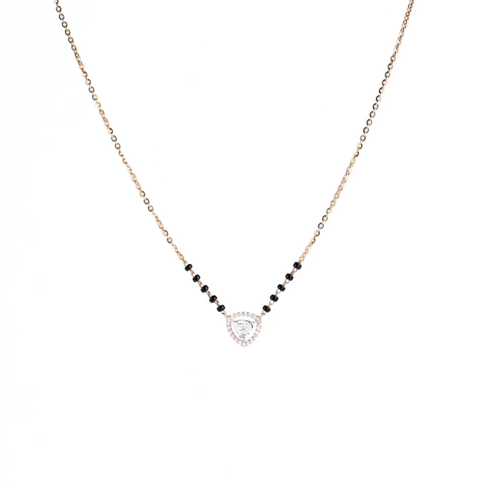 Sacred Heart Diamond Mangalsutra