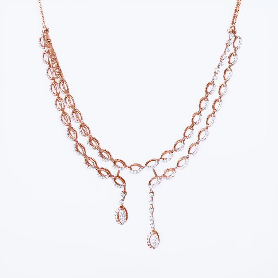 Whispering Willows Diamond Necklace Set