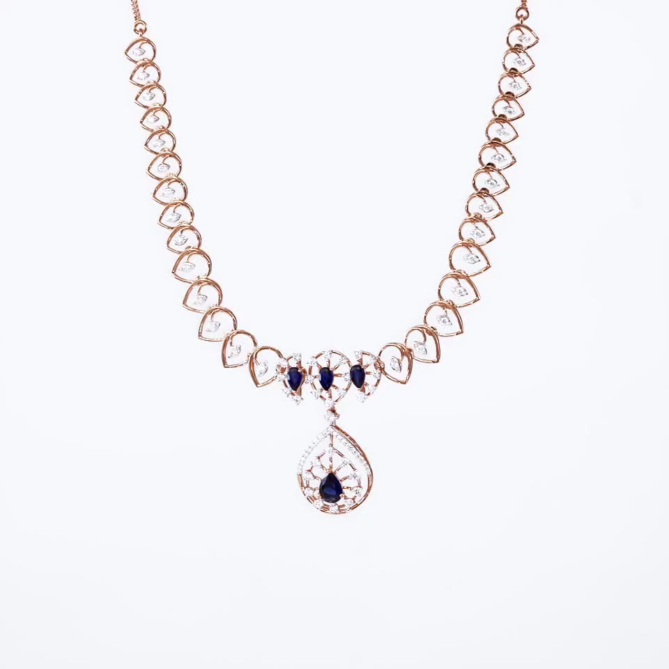 Midnight Ivy Diamond Necklace Set