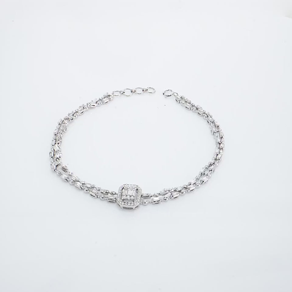 Dual Link Diamond Bracelet