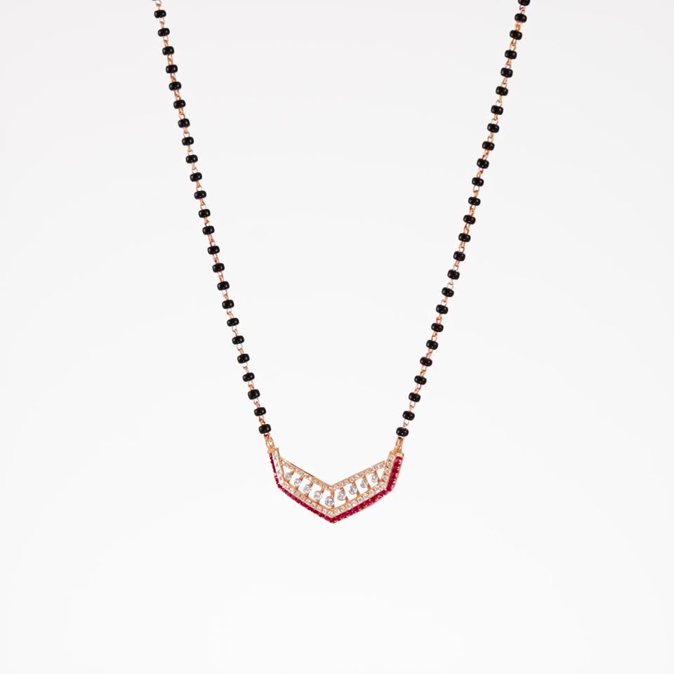 Gradient Glow Diamond Mangalsutra