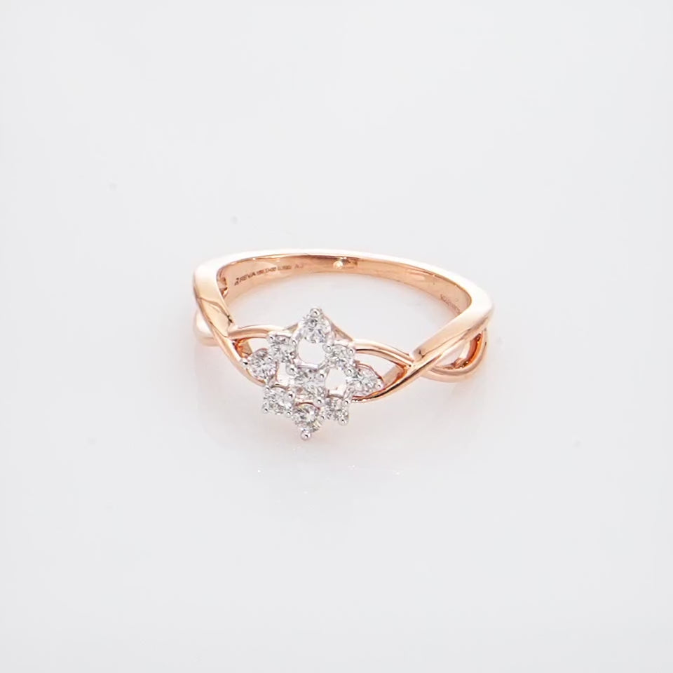 Serene Star Diamond Finger Ring