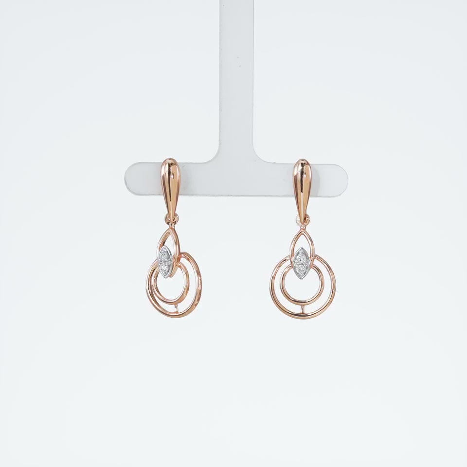 Mystic Ripples Diamond Earrings