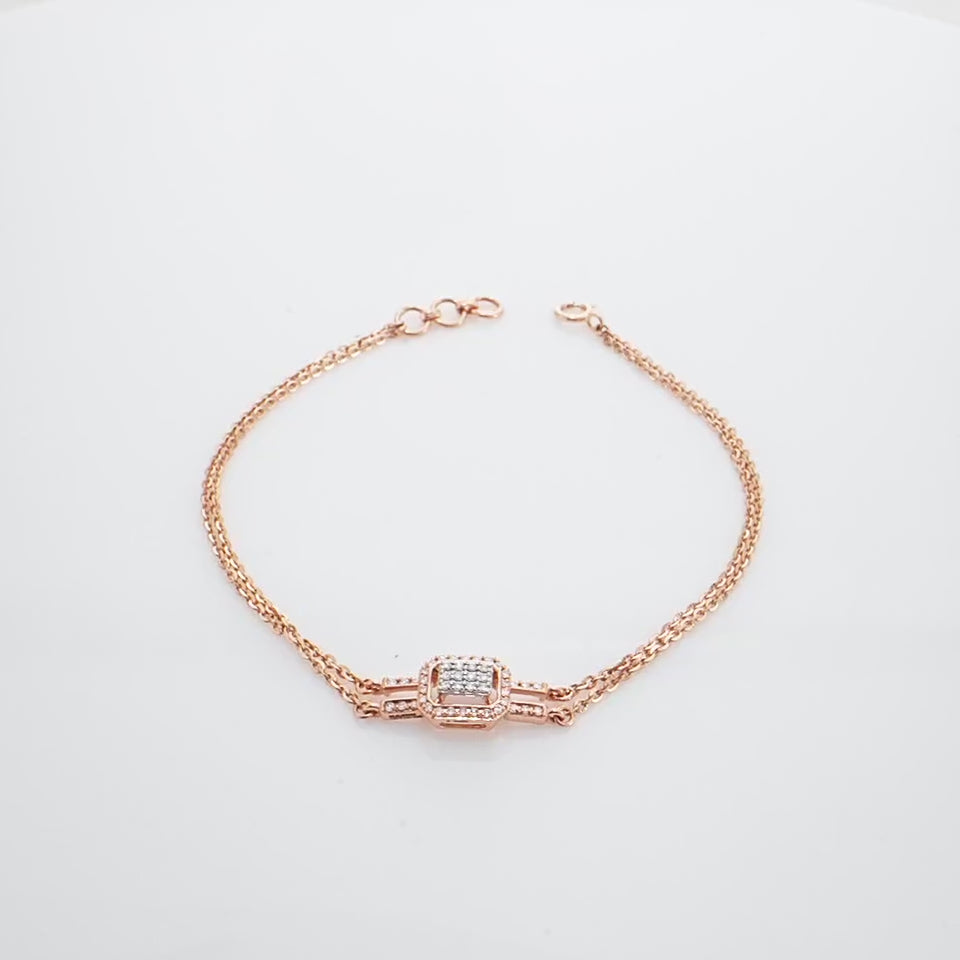 Dual Decor Diamond Bracelet