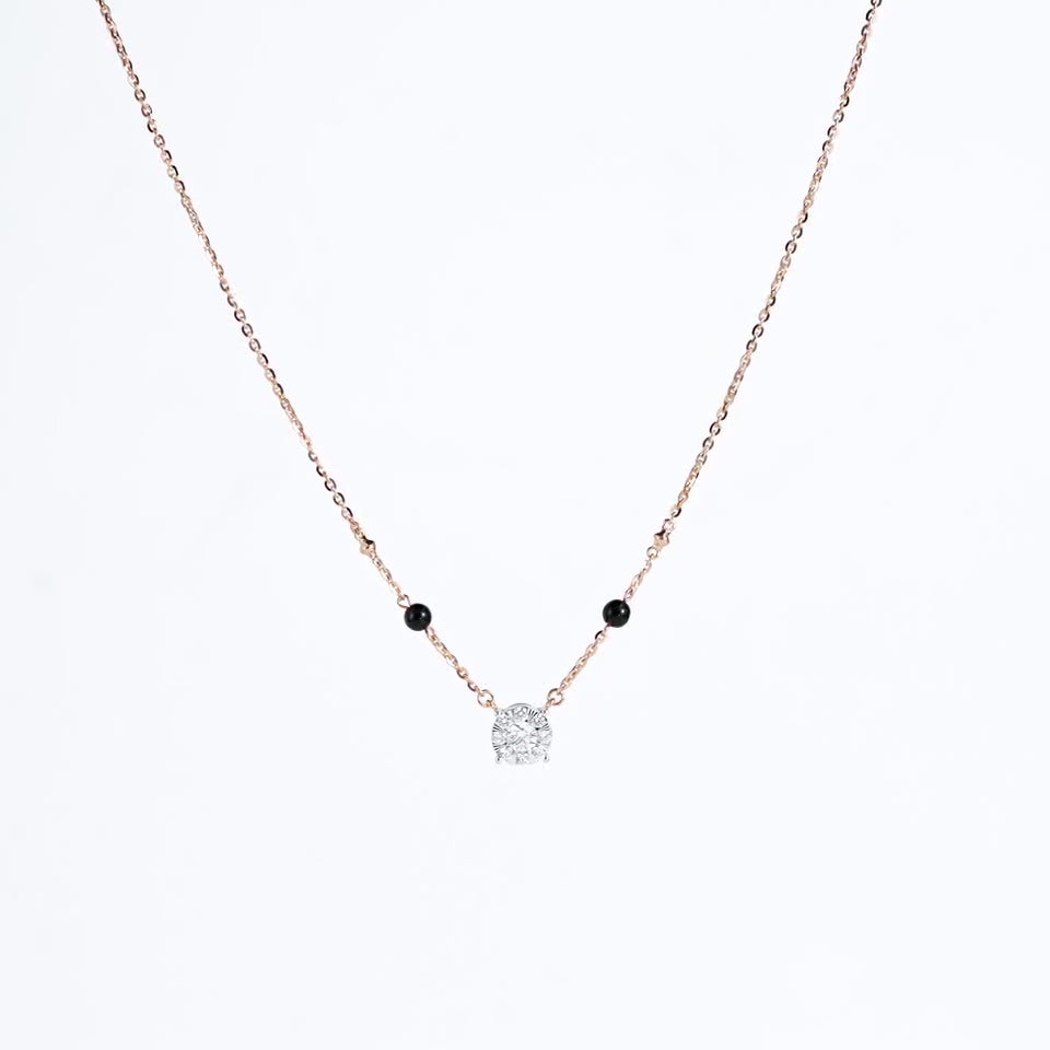 Solitaire Sparkle Diamond Mangalsutra
