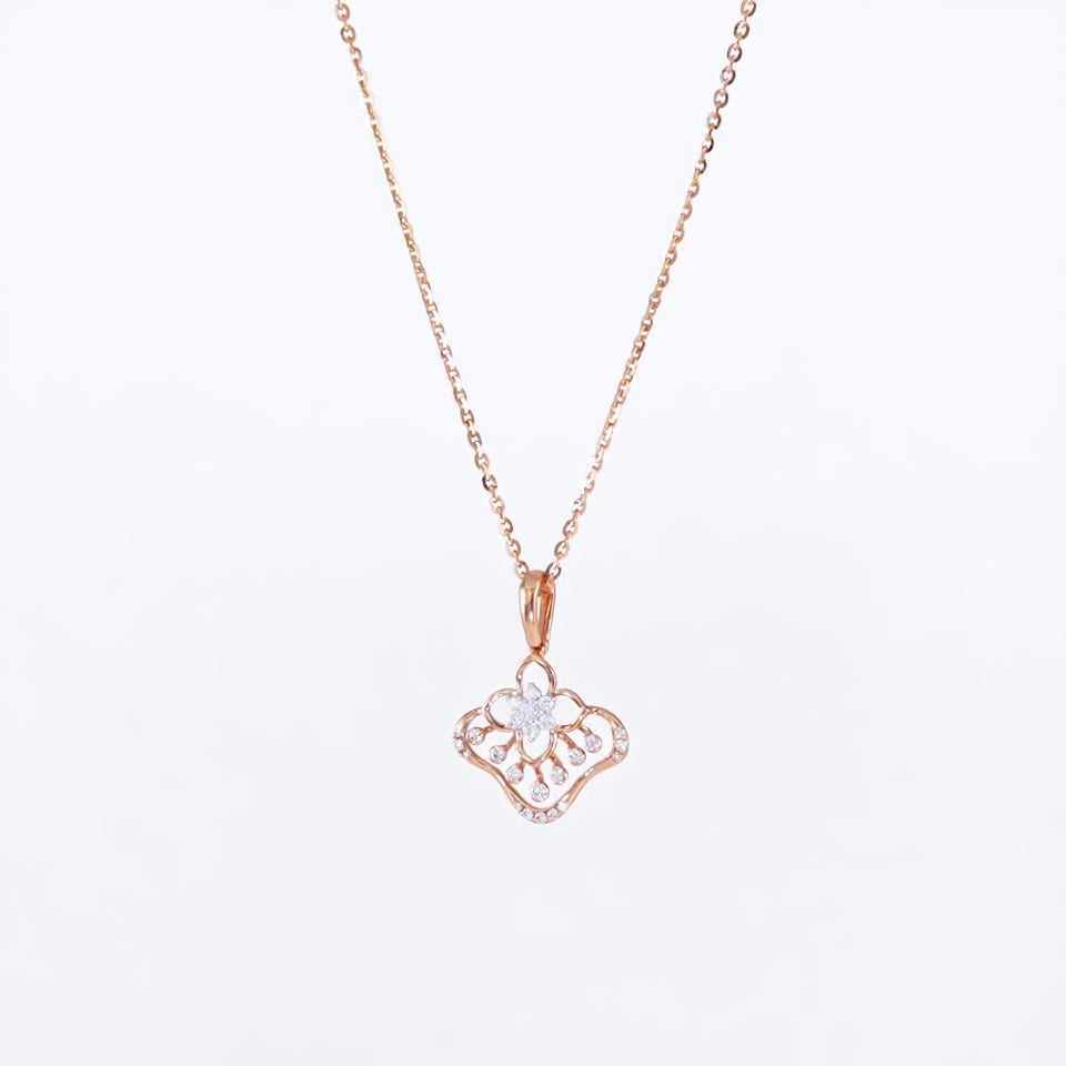 Vintage Filigree Diamond Necklace Set