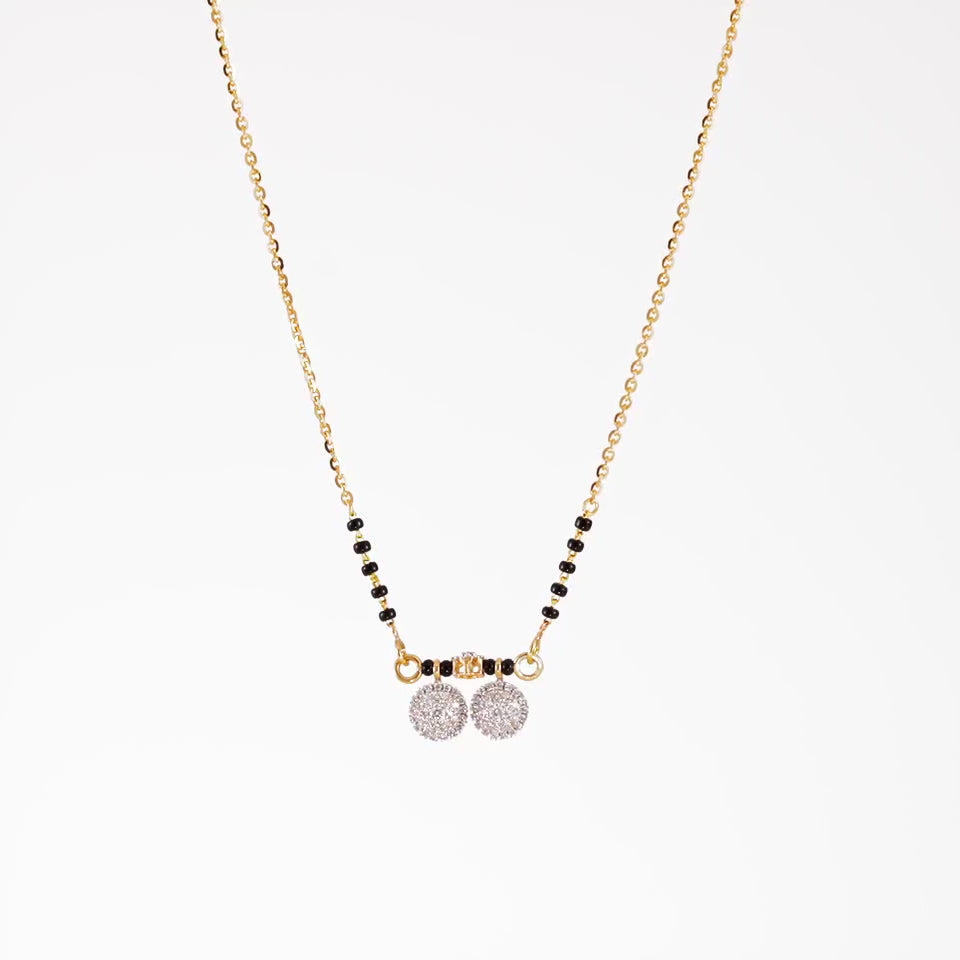 Eternal Orbs Diamond Mangalsutra