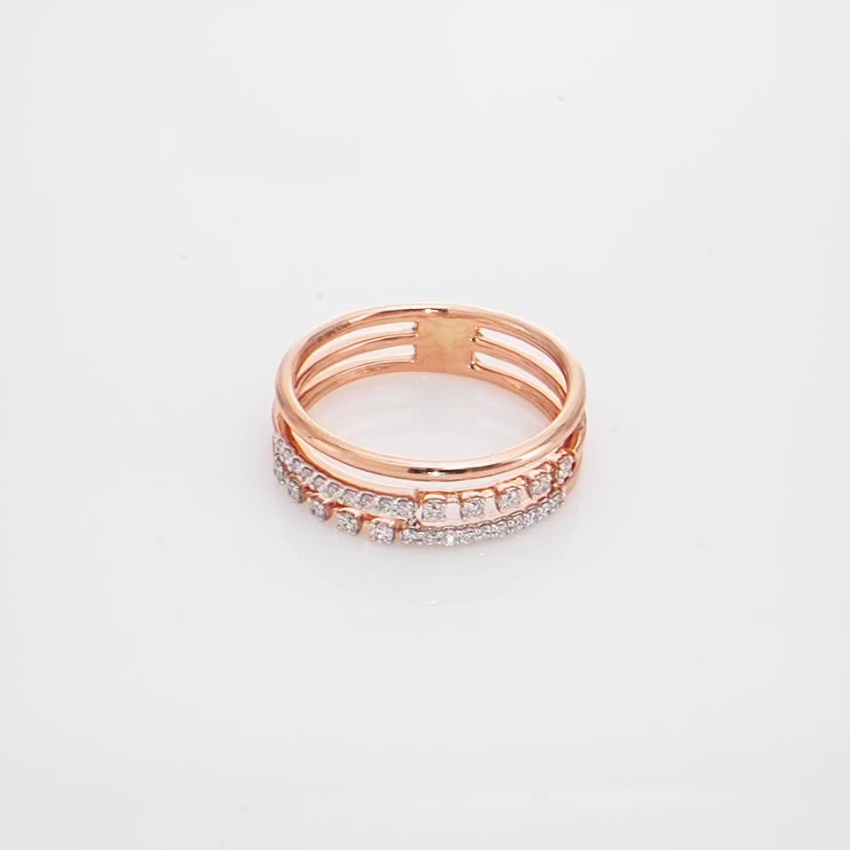 Stunning Symphony Diamond Finger Ring
