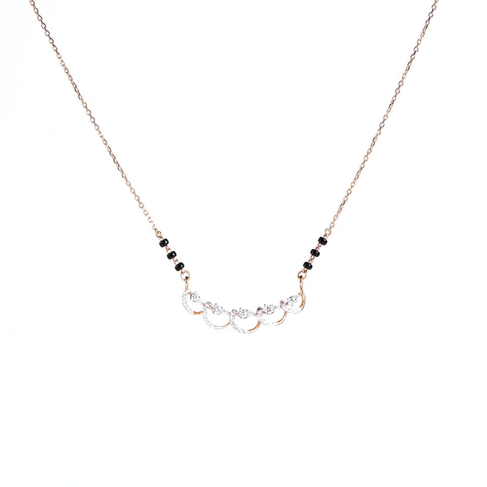 Shimmering Wave Diamond Mangalsutra