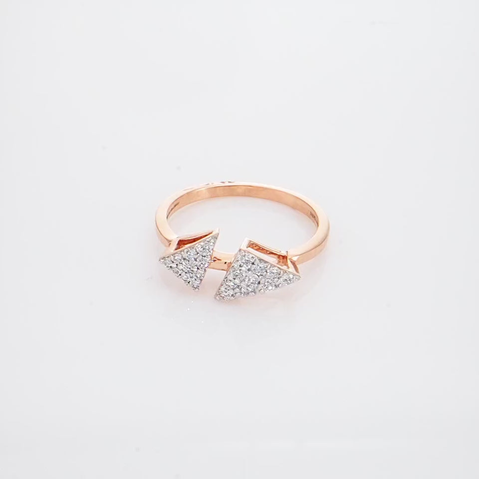 Vanguard Triangle Diamond Finger Ring