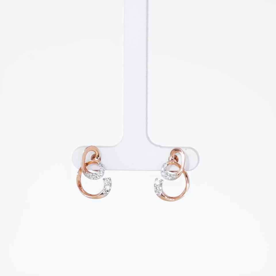 Nested Orbits Diamond Earrings