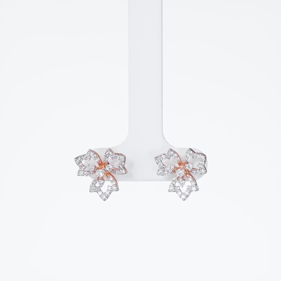 Infinite Blossom Diamond Earrings