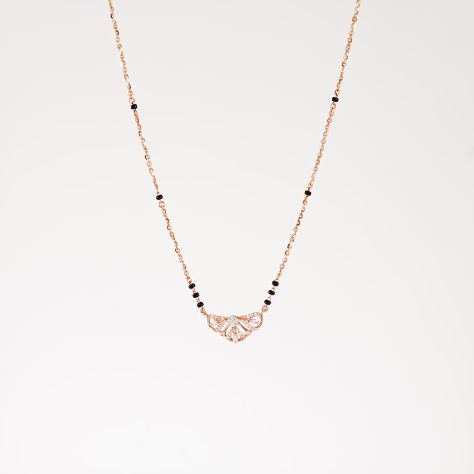 Shimmering Crest Diamond Mangalsutra