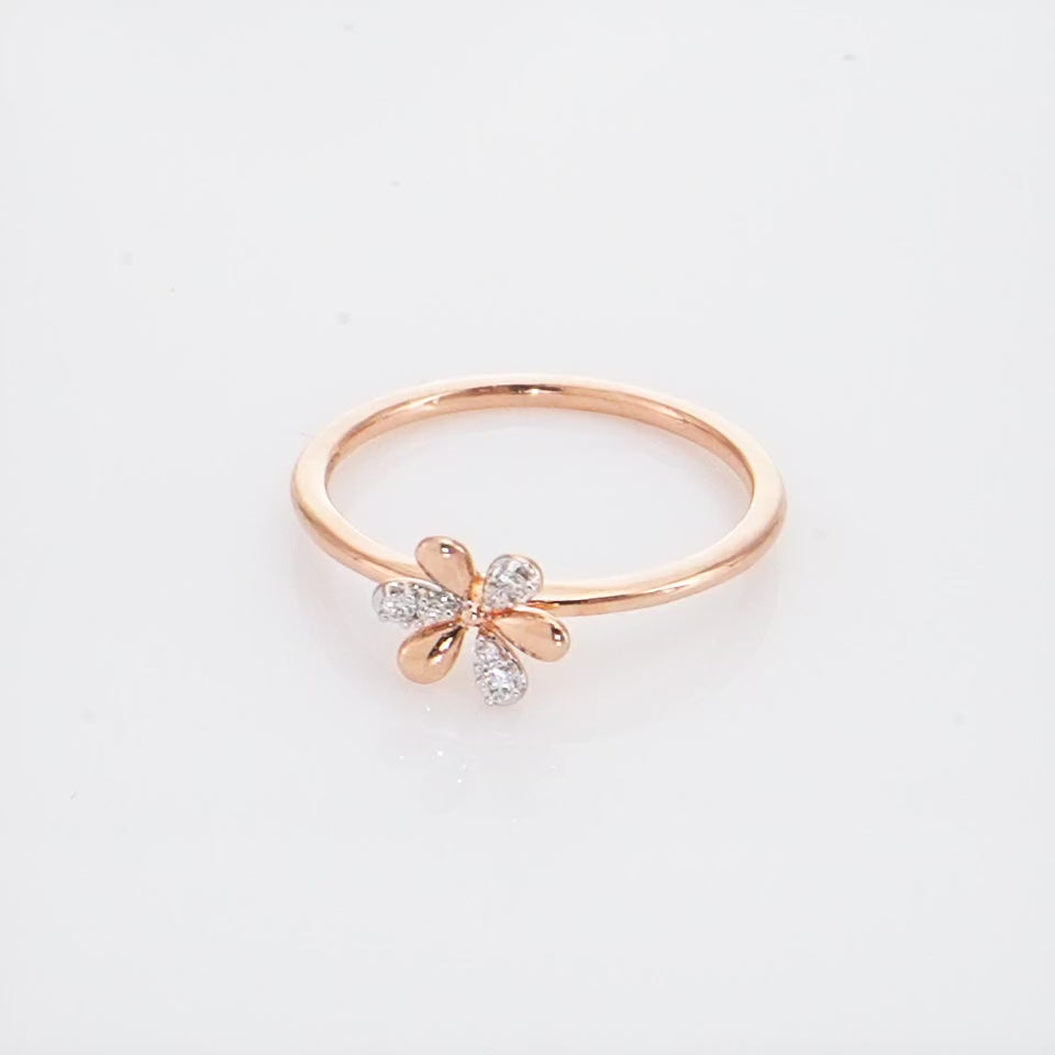Floral Bliss Diamond Finger Ring